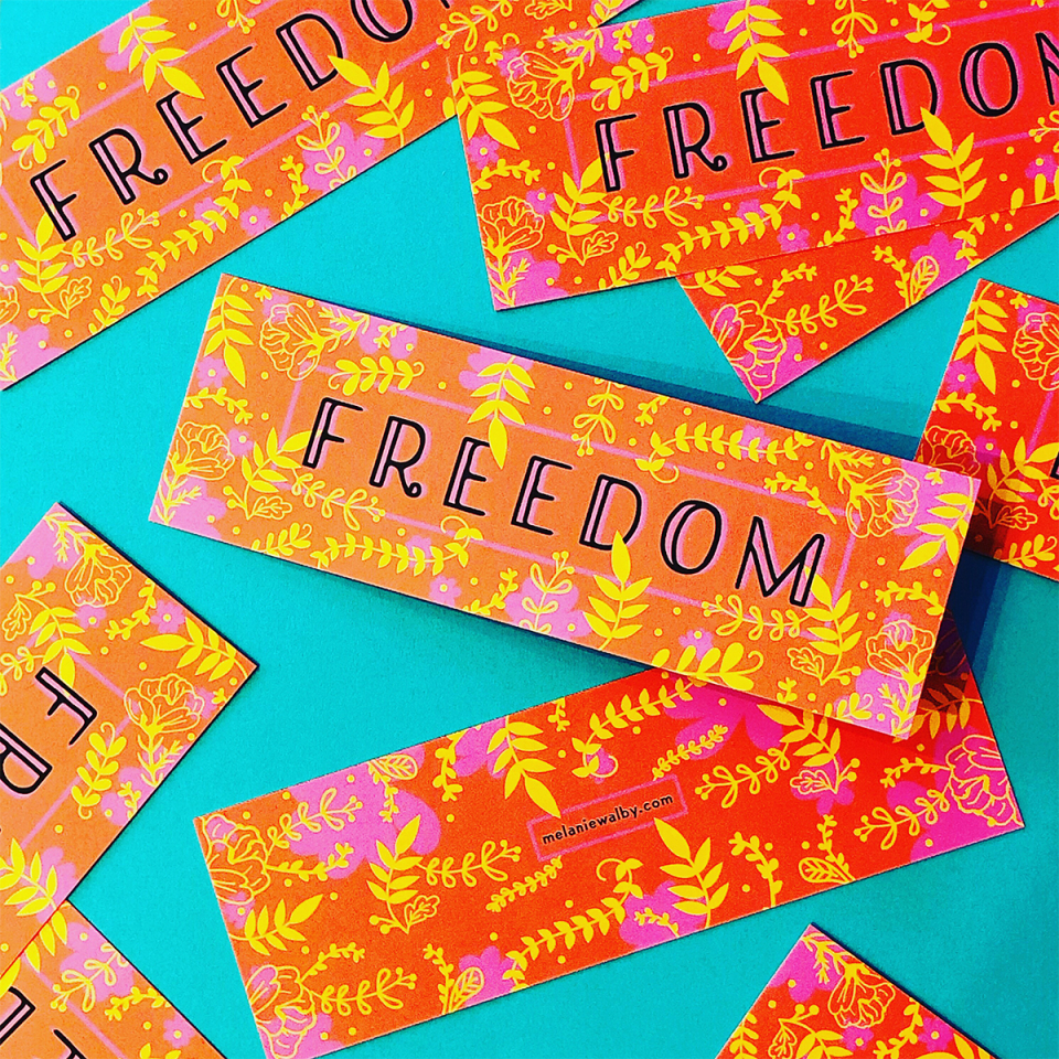Freedom Bookmark